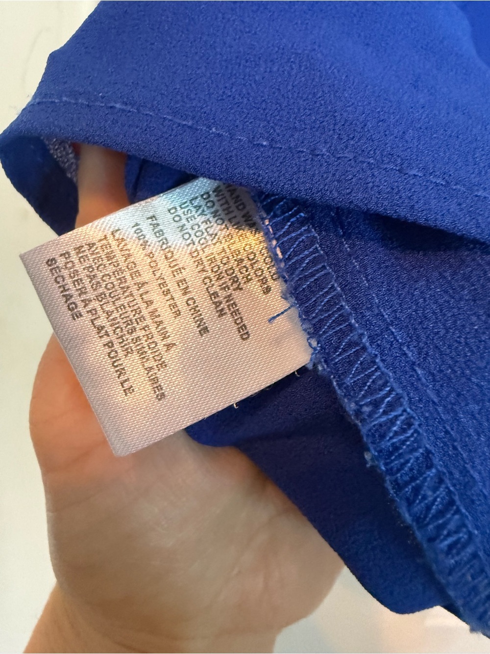 💙 Paper Crane Royal Blue Spaghetti Strap Cami Tank Top Size Medium Summer - Picture 5 of 7